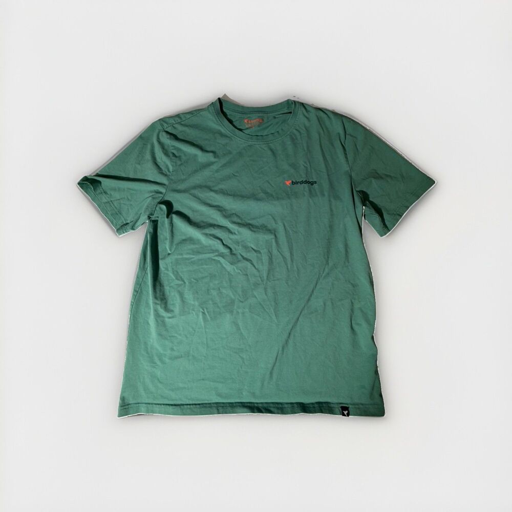 NWOT Birddogs Men’s XL Green T-Shirt Bird Logo Short Sleeve Cotton